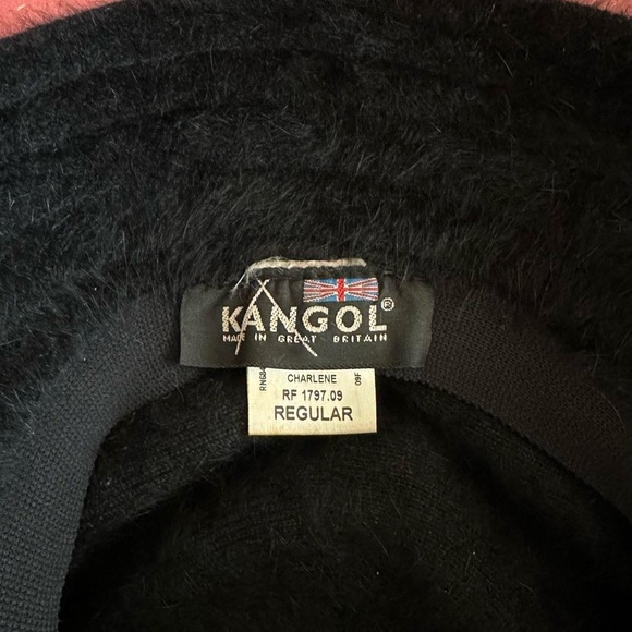 VINTAGE 90S KANGOL 'FURGORA' BLACK ANGORA FUR BUCKET HAT FALL/WINTER-Regular Fit - Picture 9 of 10